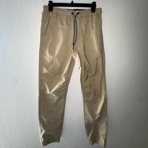 Hurley Men's Khaki Chinos with Drawstring
